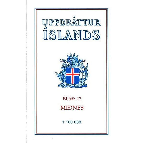 Topographische Karte Island 17 Midnes