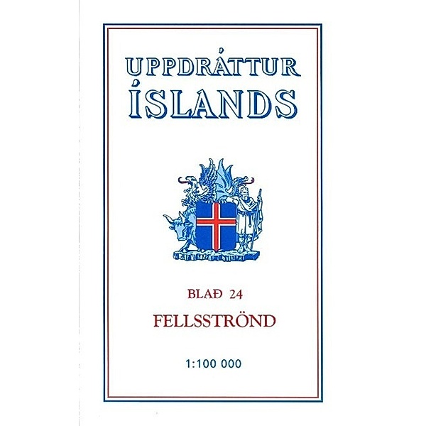 Topographische Karte Island 24 Fellsstrond