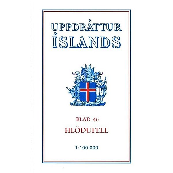 Topographische Karte Island 46 Hlodufell
