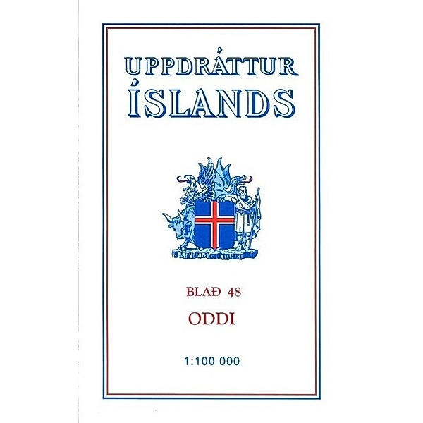 Topographische Karte Island 48 Oddi