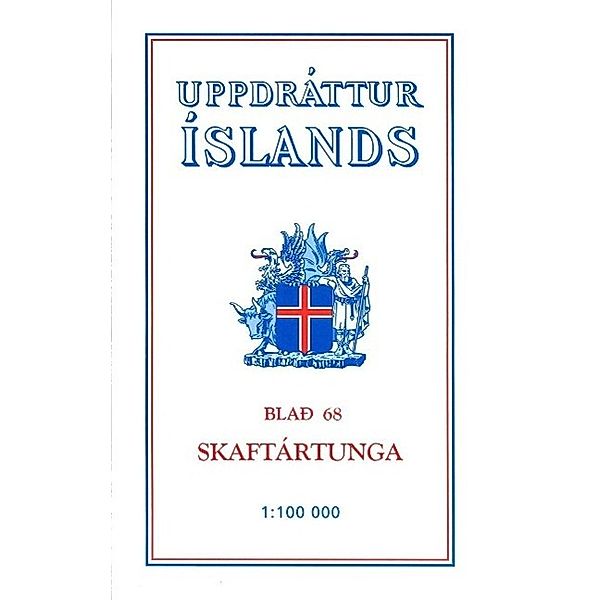 Topographische Karte Island 68 Skaftartunga