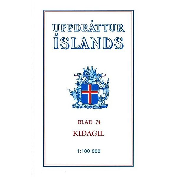 Topographische Karte Island 74 Kidagil 74
