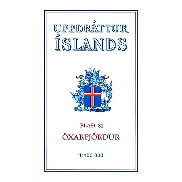 Topographische Karte Island 81 Oxarfjordur