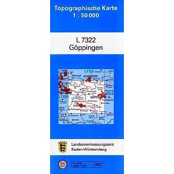 Topographische Karten Baden-Württemberg, Zivilmilitärische Ausgabe: Topographische Karte Baden-Württemberg, Zivilmilitärische Ausgabe - Göppingen