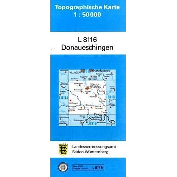 Topographische Karten Baden-Württemberg, Zivilmilitärische Ausgabe: Topographische Karte Baden-Württemberg, Zivilmilitärische Ausgabe - Donaueschingen