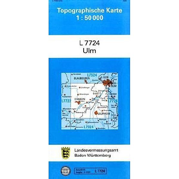 Topographische Karten Baden-Württemberg, Zivilmilitärische Ausgabe: Topographische Karte Baden-Württemberg, Zivilmilitärische Ausgabe - Ulm