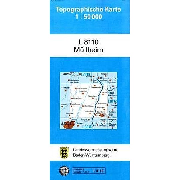 Topographische Karten Baden-Württemberg, Zivilmilitärische Ausgabe: Topographische Karte Baden-Württemberg, Zivilmilitärische Ausgabe - Müllheim