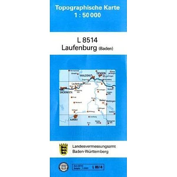 Topographische Karten Baden-Württemberg, Zivilmilitärische Ausgabe: Topographische Karte Baden-Württemberg, Zivilmilitärische Ausgabe - Laufenburg (Baden)