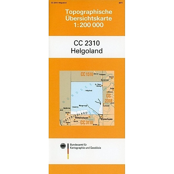 Topographische Übersichtskarte CC2310 Helgoland