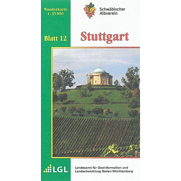 Topographische Wanderkarte Baden-Württemberg Stuttgart
