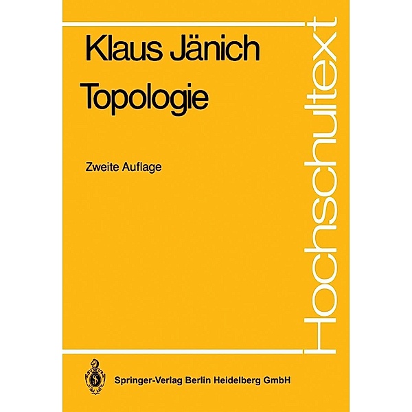 Topologie / Hochschultext, Klaus Jänich