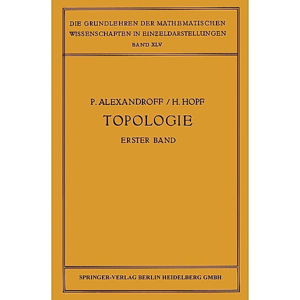 Topologie I, Paul Alexandroff, H. Hopf