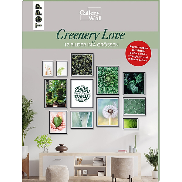 Topp Buchreihe / Gallery Wall Greenery Love. 12 Bilder in 4 Größen, Frederike Treu