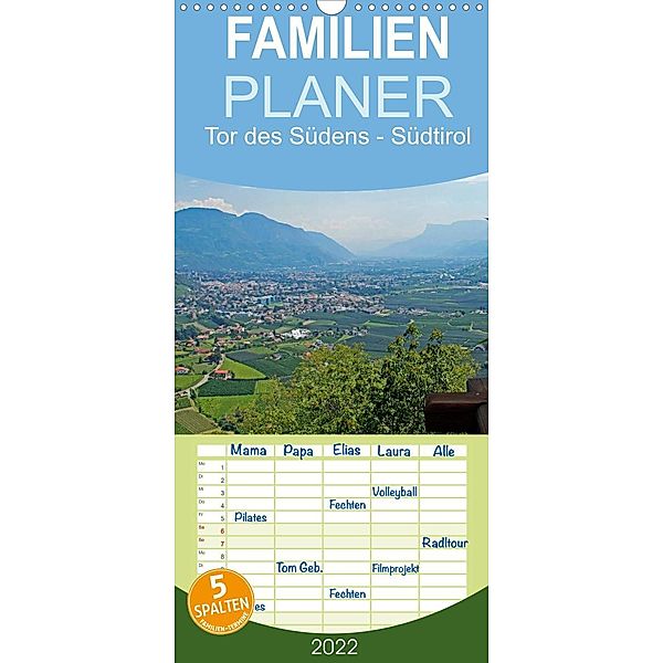 Tor des Südens - Familienplaner hoch (Wandkalender 2022 , 21 cm x 45 cm, hoch), Rabea Albilt