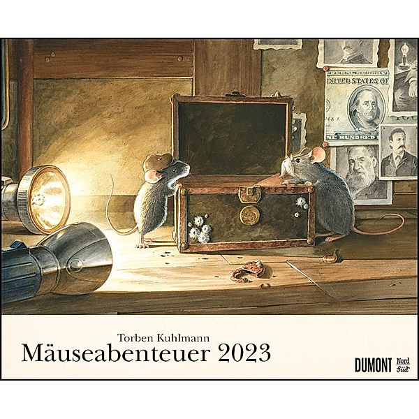 Torben Kuhlmann Mäuseabenteuer 2023 - DUMONT Kinder-Kalender - Querformat 52 x 42,5 cm - Spiralbindung