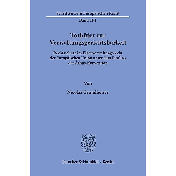 Torhüter zur Verwaltungsgerichtsbarkeit., Nicolas Grundhewer