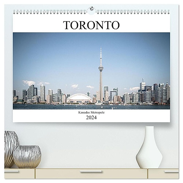 Toronto - Kanadas Metropole (hochwertiger Premium Wandkalender 2024 DIN A2 quer), Kunstdruck in Hochglanz, Stefan Ganz