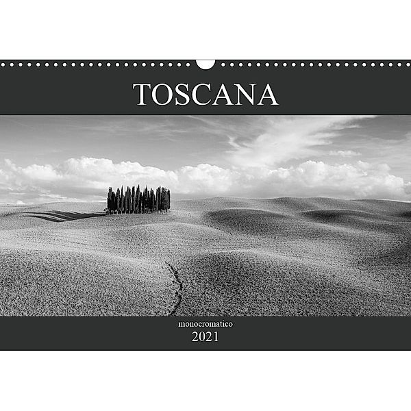 Toscana - monocromatico (Wandkalender 2021 DIN A3 quer), Peter Schürholz