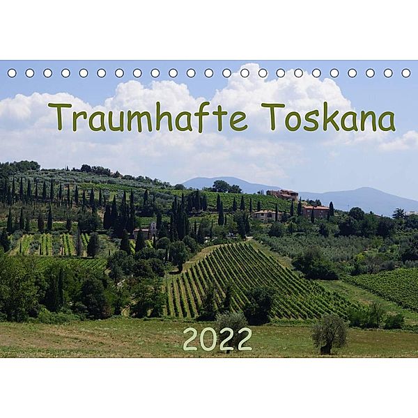 Toskana 2022 (Tischkalender 2022 DIN A5 quer), Anke Grau