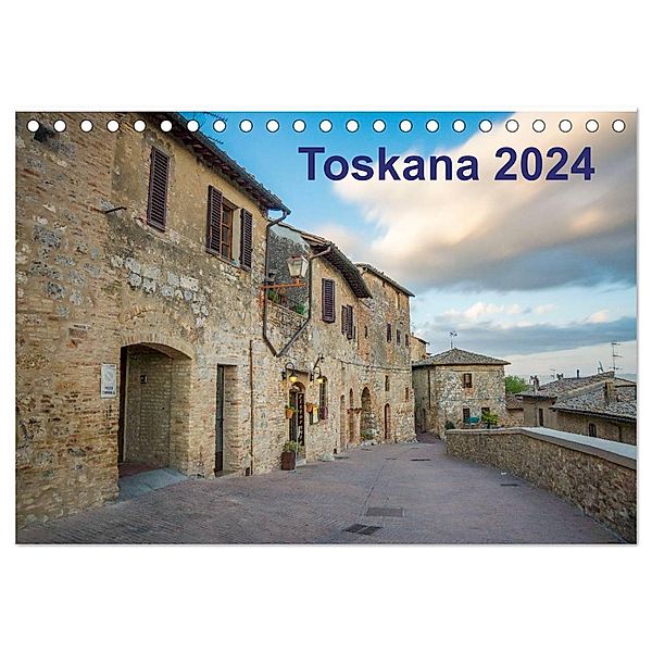 Toskana - 2024 (Tischkalender 2024 DIN A5 quer), CALVENDO Monatskalender, Benjamin Lederer