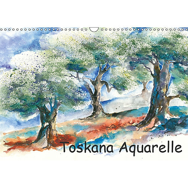 Toskana Aquarelle (Wandkalender 2019 DIN A3 quer), Jitka Krause