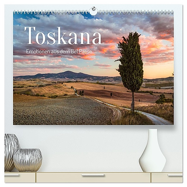 Toskana - Emotionen aus dem Bel Paese (hochwertiger Premium Wandkalender 2025 DIN A2 quer), Kunstdruck in Hochglanz, Calvendo, Matteo Colombo