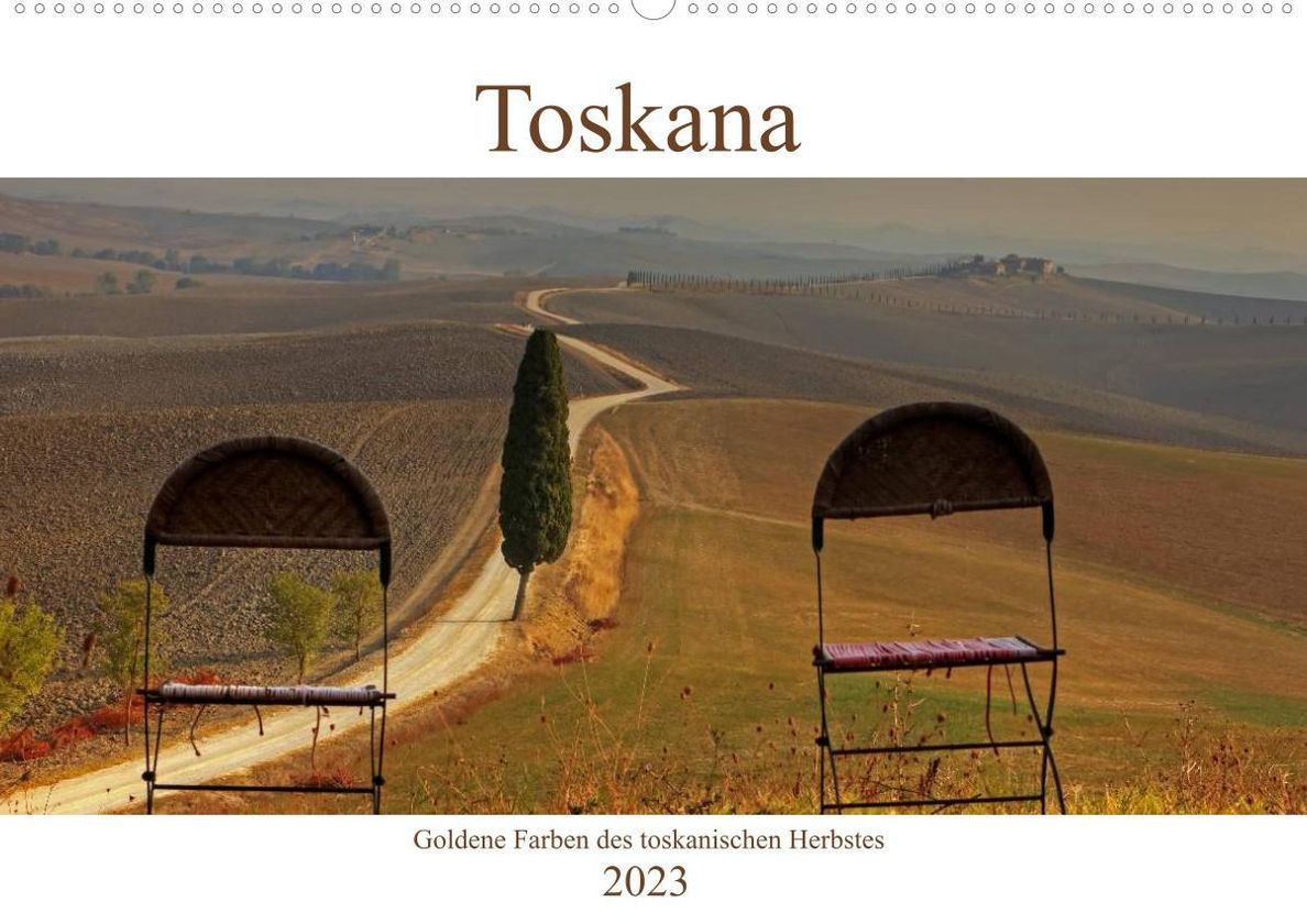 Toskana - Goldene Farben des toskanischen Herbstes Wandkalender 2023 DIN A2  quer online kaufen - Orbisana