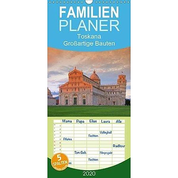 Toskana - Großartige Bauten - Familienplaner hoch (Wandkalender 2020 , 21 cm x 45 cm, hoch)