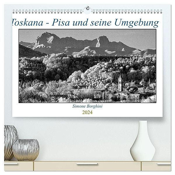 Toskana - Pisa und seine Umgebung (hochwertiger Premium Wandkalender 2024 DIN A2 quer), Kunstdruck in Hochglanz, Simone Borghini
