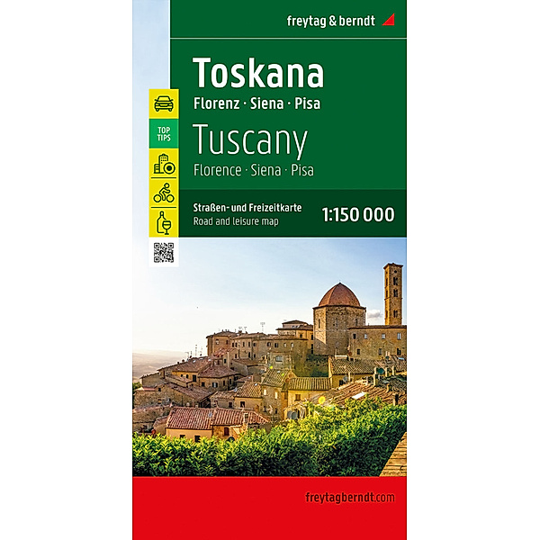 Toskana, Straßen- und Freizeitkarte 1:150.000, freytag & berndt