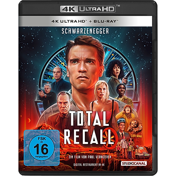 Total Recall - Die totale Erinnerung (4K Ultra HD), Arnold Schwarzenegger, Sharon Stone
