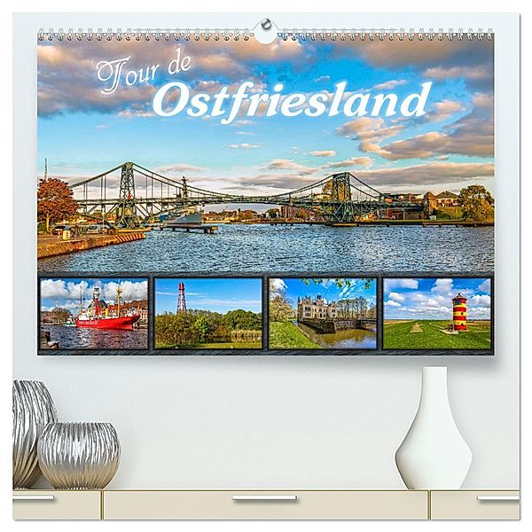 Tour de Ostfriesland (hochwertiger Premium Wandkalender 2025 DIN A2 quer), Kunstdruck in Hochglanz, Calvendo, Andrea Dreegmeyer