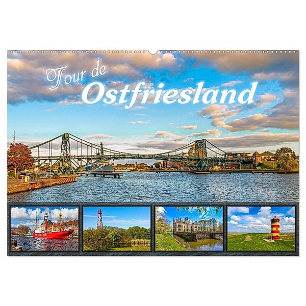 Tour de Ostfriesland (Wandkalender 2024 DIN A2 quer), CALVENDO Monatskalender, Andrea Dreegmeyer