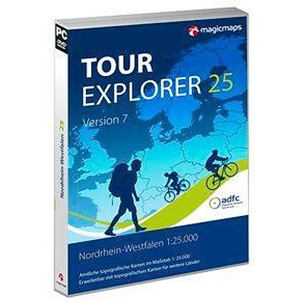 TOUR Explorer 25 Nordrhein-Westfalen, Version 7.0, DVD-ROMs