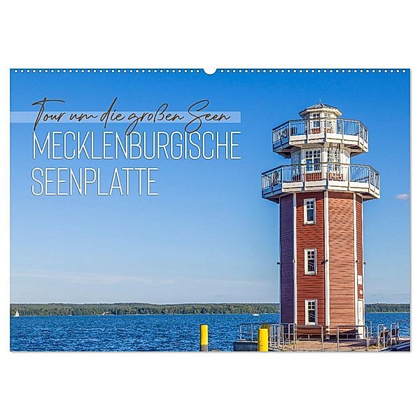 Tour um die grossen Seen der Mecklenburgischen Seenplatte (Wandkalender 2024 DIN A2 quer), CALVENDO Monatskalender, Melanie Viola