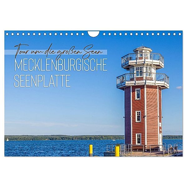 Tour um die großen Seen der Mecklenburgischen Seenplatte (Wandkalender 2024 DIN A4 quer), CALVENDO Monatskalender, Melanie Viola