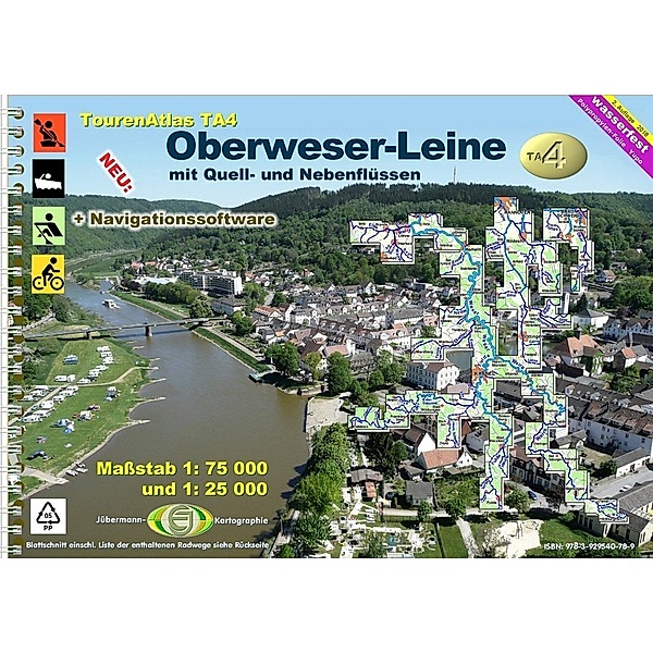 TourenAtlas TA4 Oberweser-Leine, Erhard Jübermann