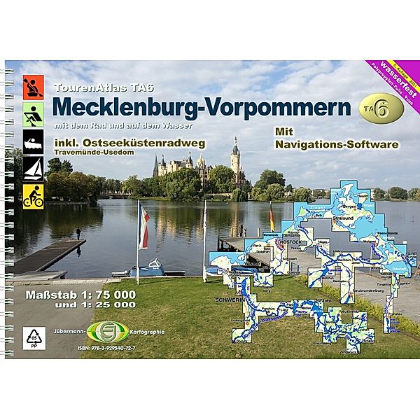 TourenAtlas Wasserwandern / TA6 Mecklenburg-Vorpommern, Erhard Jübermann