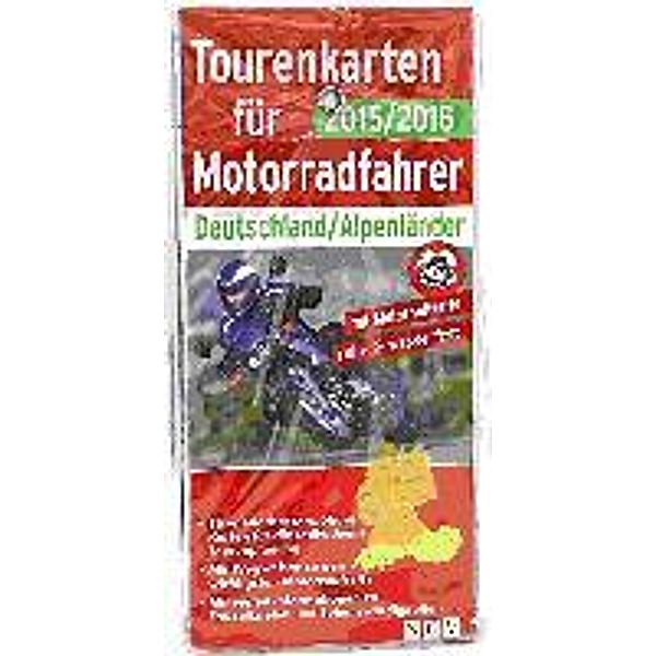 Tourenkarten für Motorradfahrer Deutschland/Alpenländer 2015/2016
