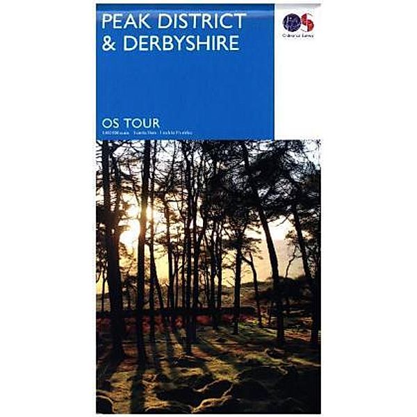 Touring Map Peak District & Derbyshire, Ordnance Survey