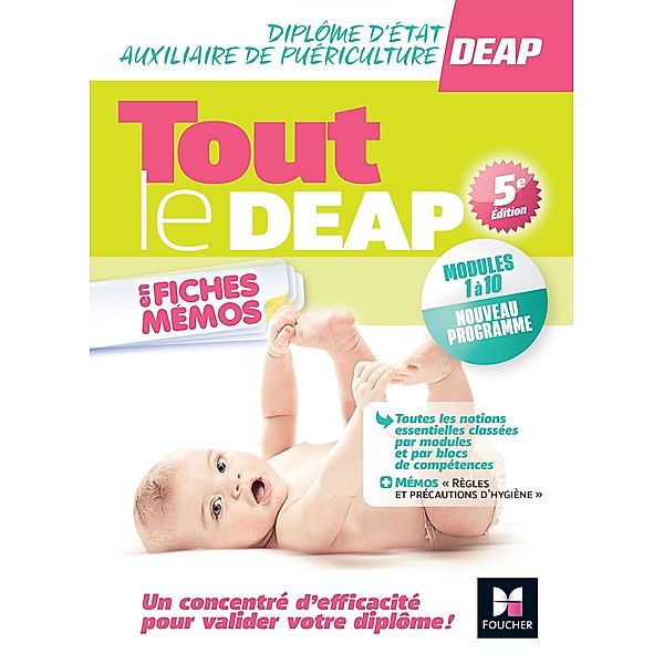 Tout le DEAP en fiches mémos - IFAP - Diplôme État Auxiliaire puériculture - 2023-2024 / Blocs - Auxiliaire de Puériculture, Kamel Abbadi, Adeline Pensedent, Régine Tardy, Jérôme Brayer, Hayat Abbadi, Amandine Gerbault, Pauline Guillier, Emmanuelle Ruhier, Priscilla Benchimol, Sophie Bustin, Patricia Chalon, Nadine Delforge, Annie Durieu, Jocelyn Garnier, Fabienne Misguich, Marlène Gratiot