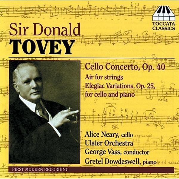 Tovey:Cello Concerto, Neary, Vass, Ulster Orchestra
