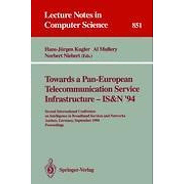 Towards a Pan-European Telecommunication Service Infrastructure - IS&N '94