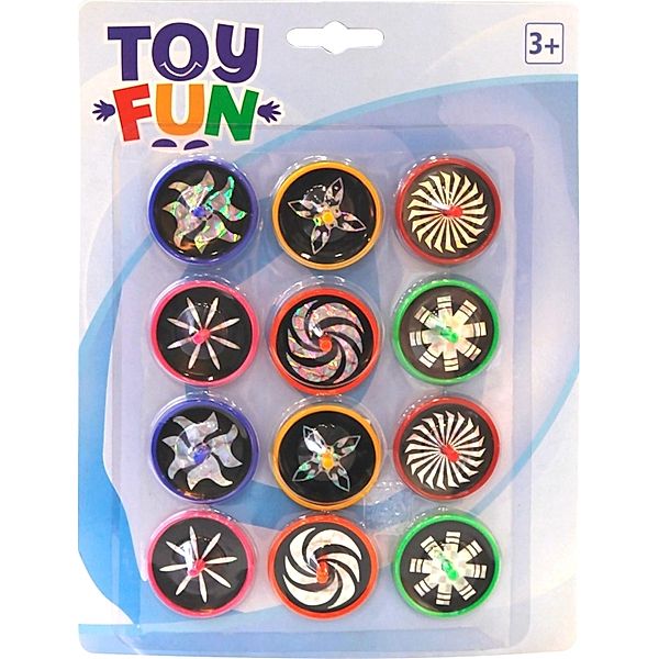 Toy Fun Laser Kreisel, 12 Stück