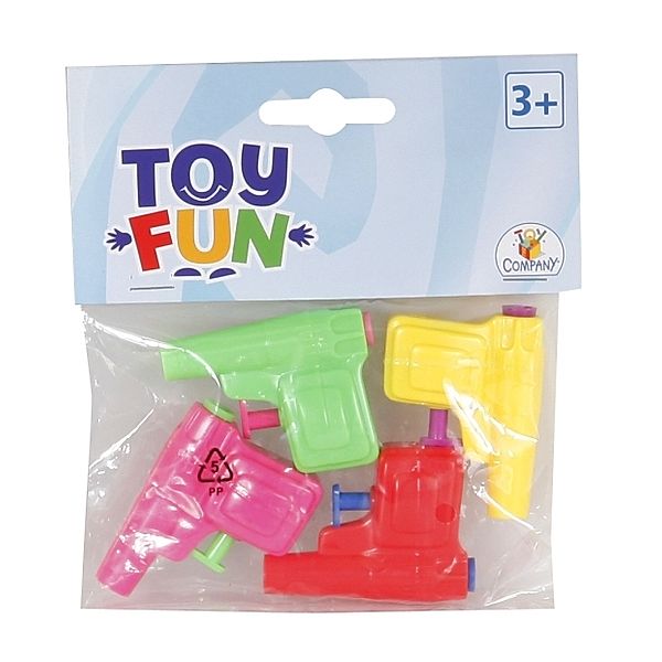 Toy Fun Mini Wasserpistolen, 4 Stück im Beutel