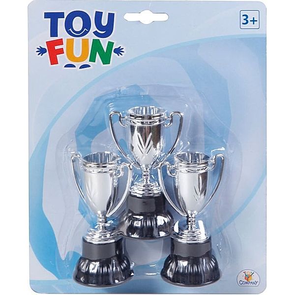 Toy Fun Pokale, 3 Stück, ca. 10 cm