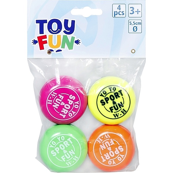 Toy Fun YO YO, 4 Stück im Beutel