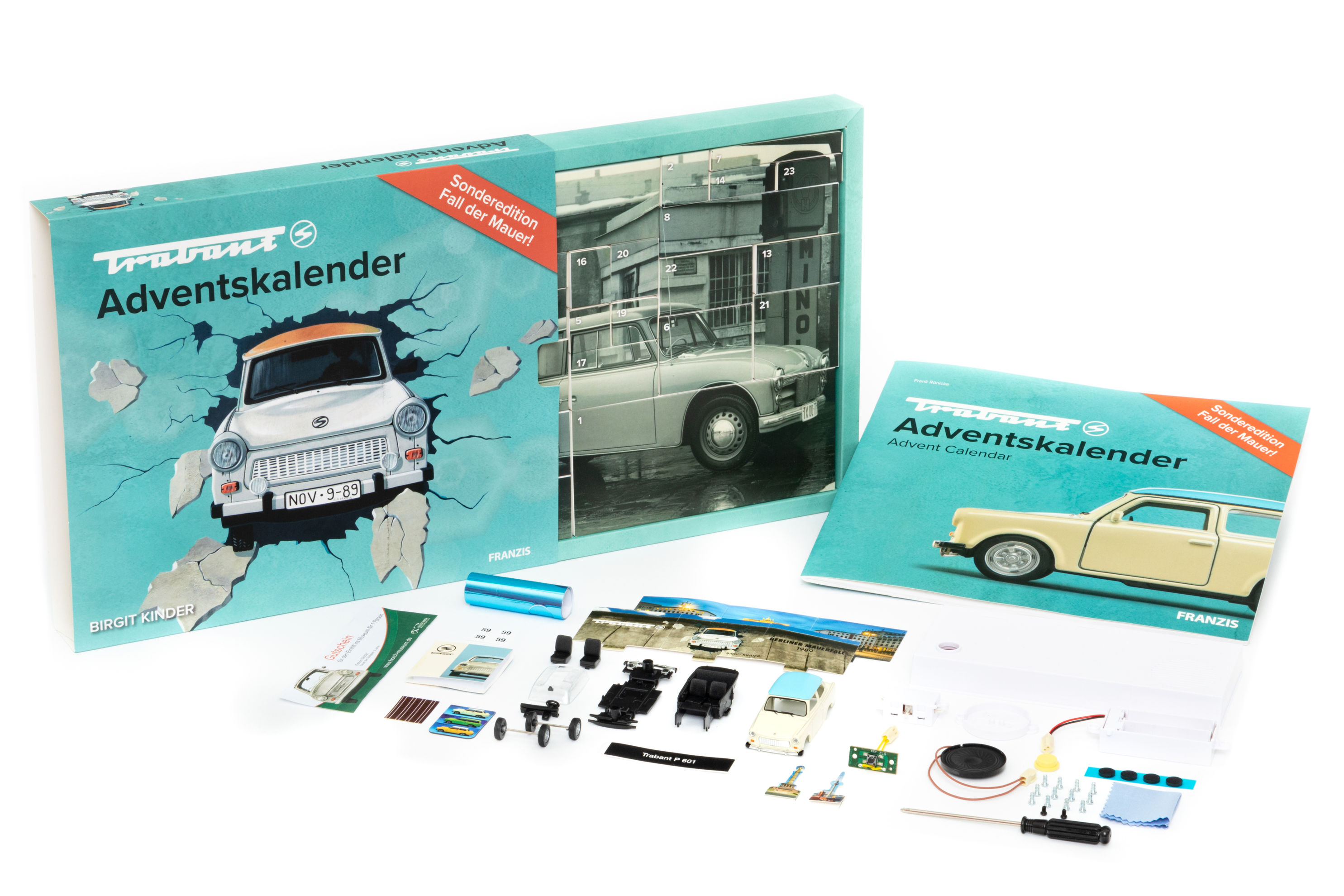 Trabant 601 Adventskalender Sonderedition Mauerfall - Kalender bestellen