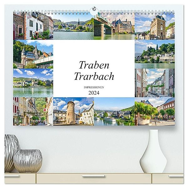 Traben Trarbach Impressionen (hochwertiger Premium Wandkalender 2024 DIN A2 quer), Kunstdruck in Hochglanz, Dirk Meutzner