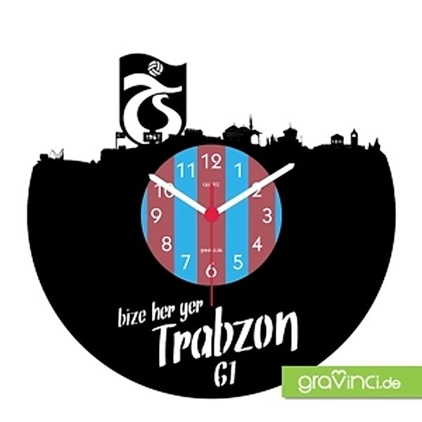 Trabzon-Internationale Skylines, Vinyl Schallplattenuhr